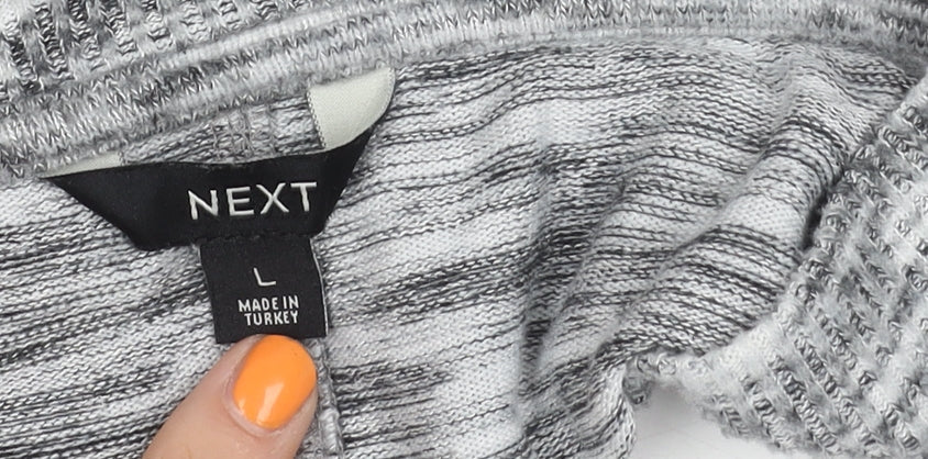 Next Men's Grey V-Neck Jumper Size L Pullover