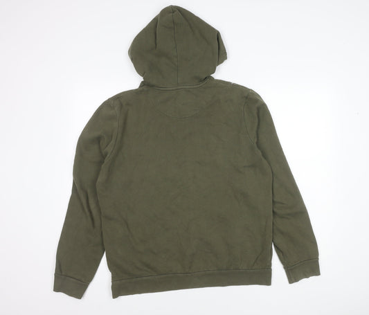 Topman Men's Green Pullover Hoodie Size M