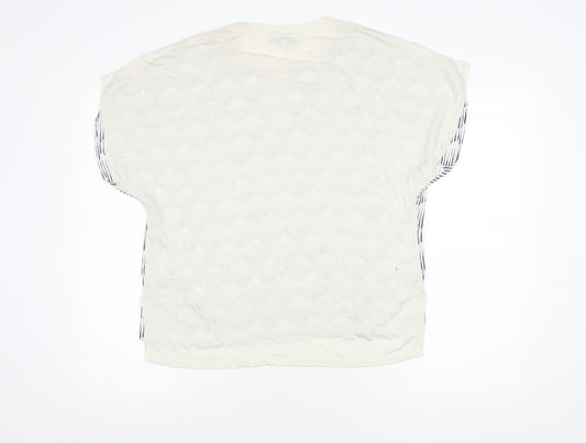Womens UK Size 14 NEXT Ivory Basic Blouse