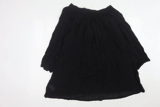 Womens UK Size L Fransa Black Basic Blouse