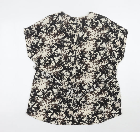 Tu Women's Multicoloured Size 10 Animal Print Top