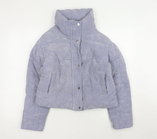 Womens UK Size XS Primark Blue Puffer Jacket