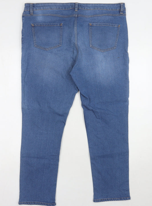 Matalan Women's Blue Straight Jeans Size 18
