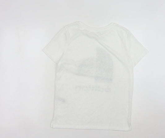 Womens UK Size 8 River Island White Basic T-Shirt
