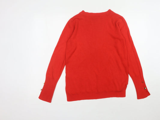Primark Women's Red Pullover Jumper Size 10