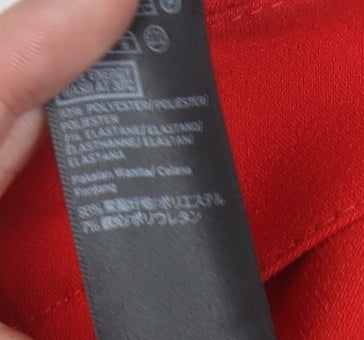 Topshop Women's Red Flared Trousers Size 10