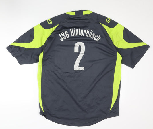 Saller Men's Grey Jersey Football Top L