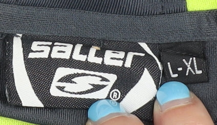 Saller Men's Grey Jersey Football Top L