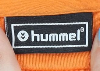 Hummel Men's Orange Football Jersey T-Shirt S