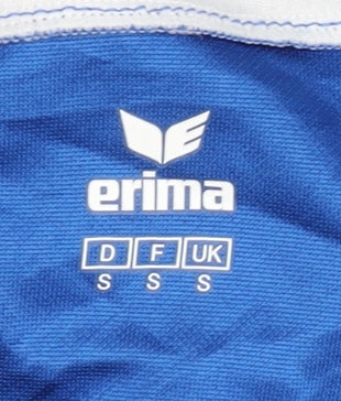 Erima Mens Blue Football T-Shirt S Athletic Fit