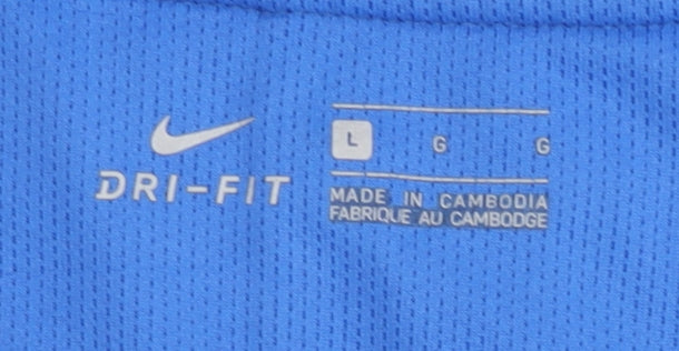 Nike Blue Men's L Football Jersey Dri-FIT