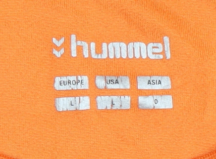 Hummel Men's Orange Handball Jersey, Size L, Sports Activewear