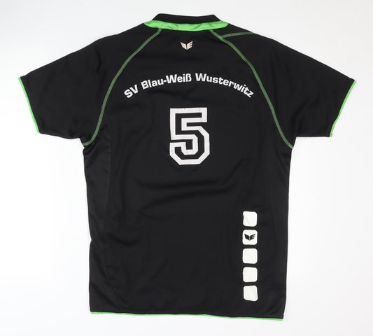 Erima Men's Black Sports Jersey Size L