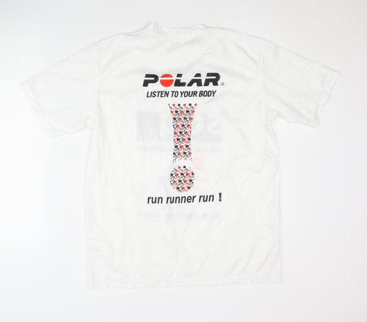 Craft Men's White Running T-Shirt L Athletic Fit