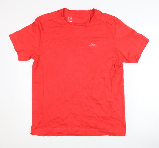 Mens UK Size L DECATHLON Red Running & Jogging T-Shirt