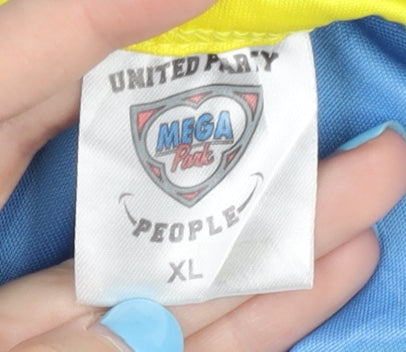 Brand and care label for Mega Park Men's Blue Tank XL with Logo Sportswear