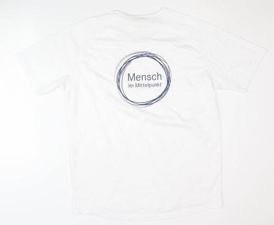 SOL'S Men White XL T-Shirt Logo Graphic