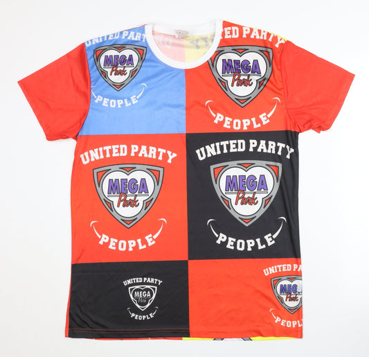Mens UK Size XL MEGA Park Multicoloured T-Shirt