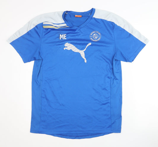 Mens UK Size L PUMA Blue Gym & Training T-Shirt