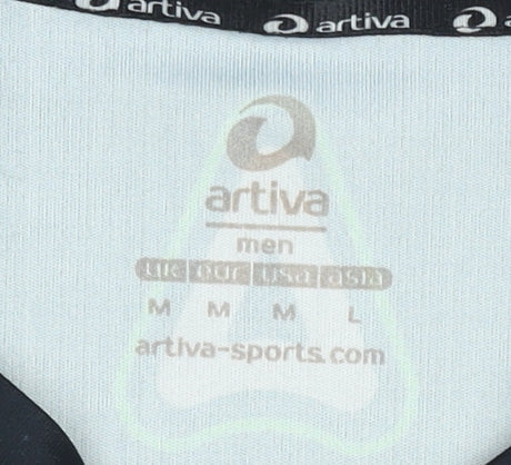 Brand and care label for Artiva Men's Multicoloured M Athletic T-Shirt