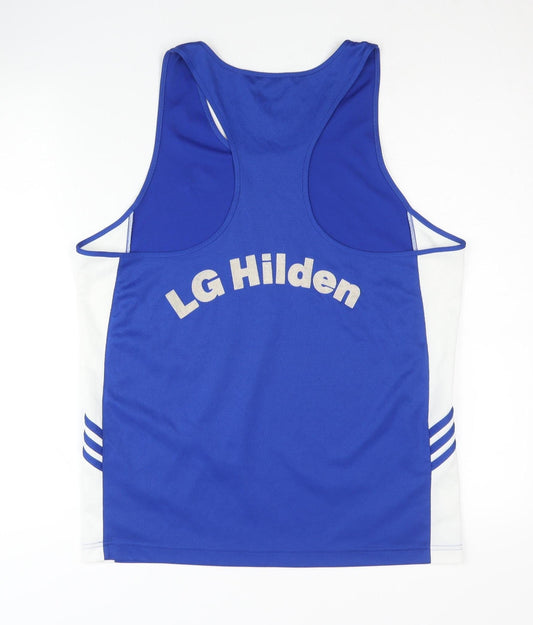 Adidas Men's Blue Running Tank, Size M