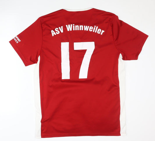 Adidas Men’s Red Football Jersey L Moisture Wicking