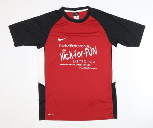 Mens UK Size S Nike Red Football T-Shirt