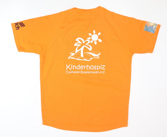 SOL'S Men's Orange T-Shirt L Activewear Jersey