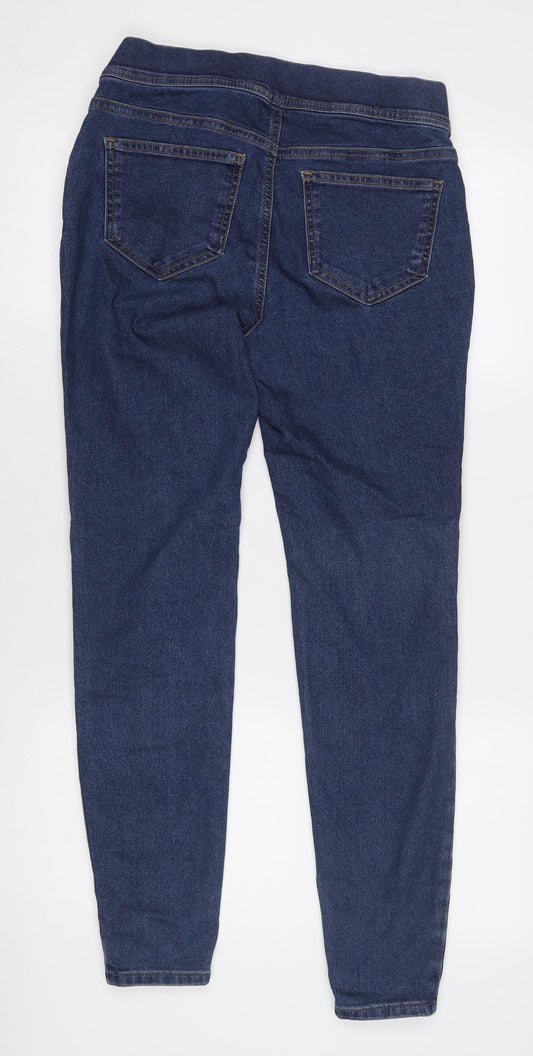 Tu Women's Blue Jegging 8 Elastic Waist Denim