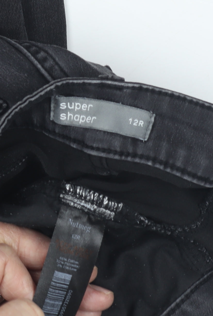 Nutmeg Women's Black Skinny Jeans Size 12