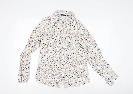 Additional front view of Isle Women's Multicoloured Floral Blouse, size 14