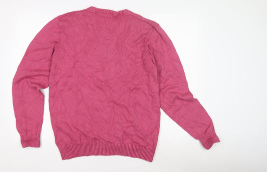 Unisex Adults UK Size L CAPSULE Pink Pullover Jumper