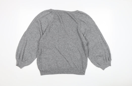 Womens UK Size M NEXT Grey Pullover Jumper