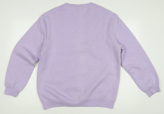 H&M Women's Purple Relaxed Fit Sweatshirt Size 12
