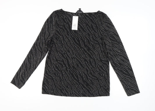 Womens UK Size 16 Dorothy Perkins Black Basic Blouse
