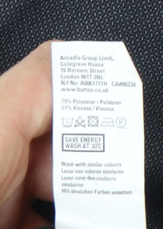 Burton Menswear Grey Men's Dress Trousers, 32R