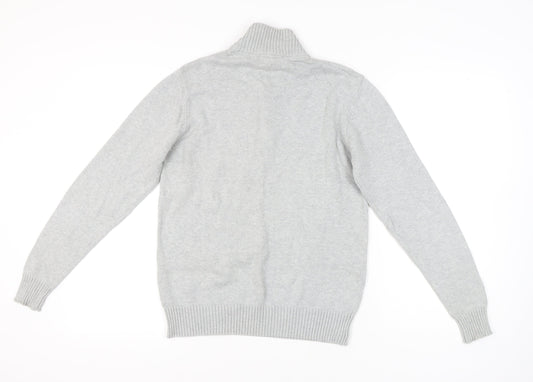 Kensington Dockside Men's Grey Full Zip Jumper, S