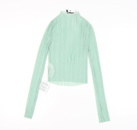 Womens UK Size 8 ASOS DESIGN Green Basic Blouse