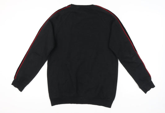 Mens UK Size S BoohooMAN Black Pullover Sweatshirt