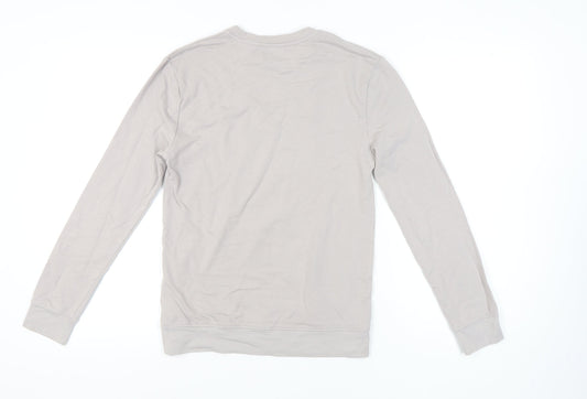 Topman Beige Men's Pullover Sweatshirt - Small