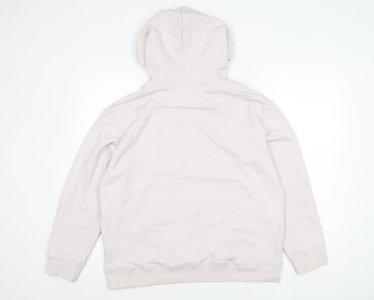 H&M Unisex White Pullover Hoodie Size 12