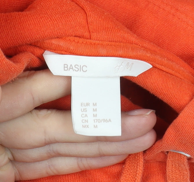 H&M Unisex Orange Hoodie Pullover - Size 12