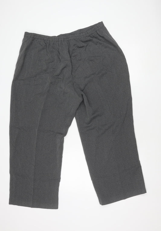 Essence Women's Grey Wide-Leg Trousers Size 24