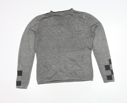 Womens UK Size 12 VIZ-A-VIZ Grey Pullover Jumper