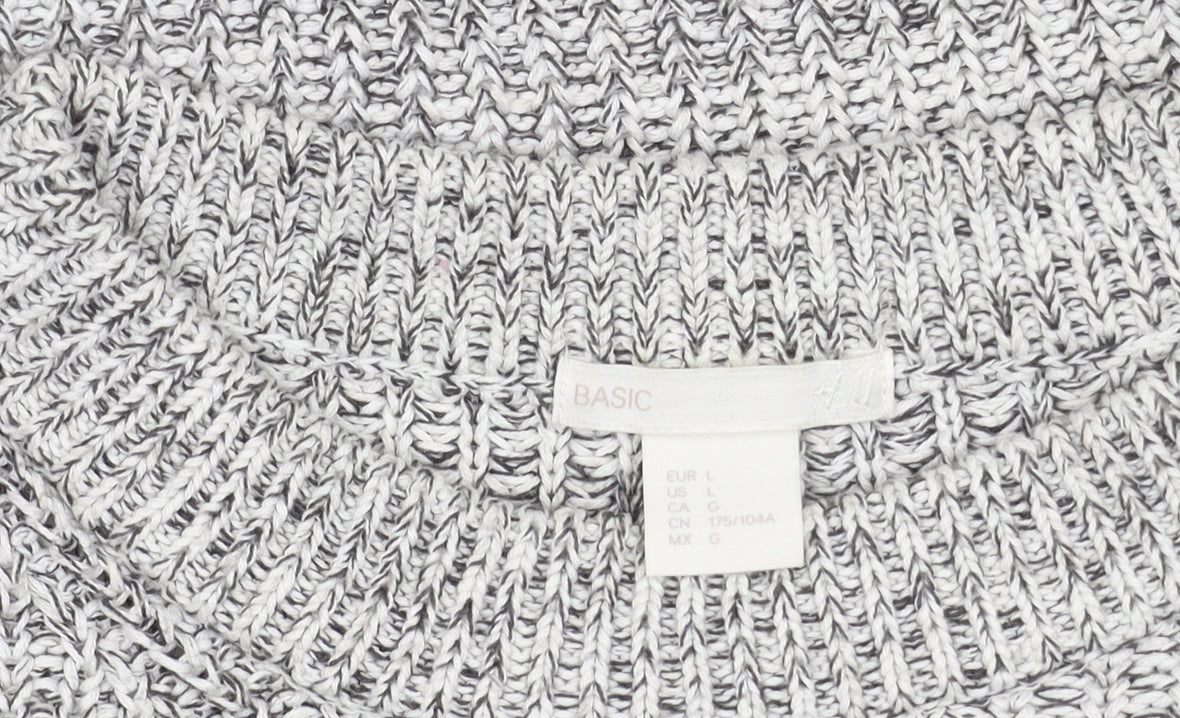 Womens UK Size L H&M Grey Pullover Jumper