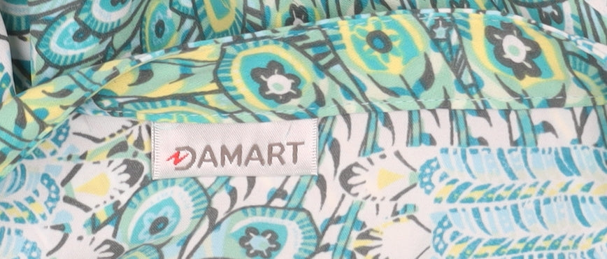 Damart Women's Multicoloured Floral Blouse Size 24