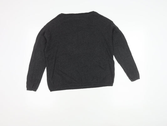 Womens UK Size S Springfield Black Pullover Jumper