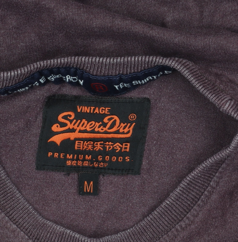 SuperDry Men's Vintage Purple Graphic T-Shirt M