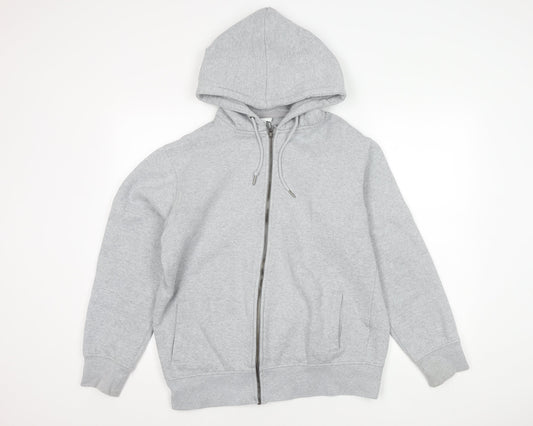 Celio Grey Unisex Adults Basic Hooded Jacket L