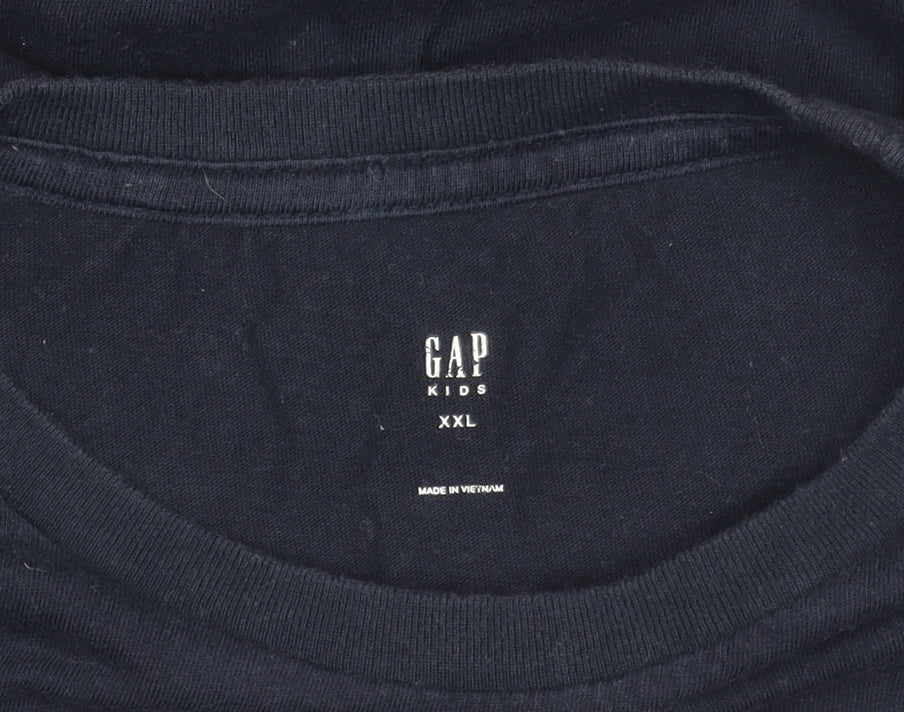 Gap Boys Blue Jawsome T-Shirt 14-15 Years Graphic Print